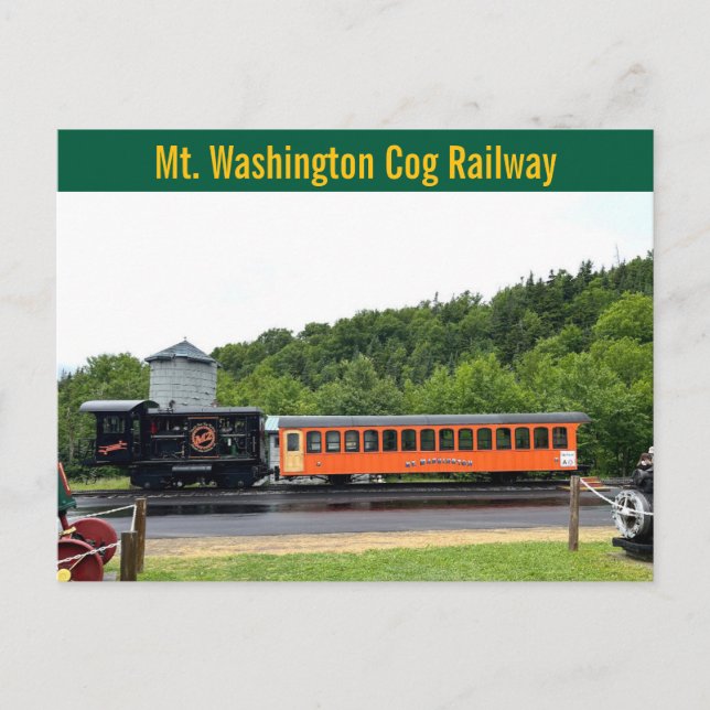 Cartão Postal do Mt. Washington Cog Railway (Frente)