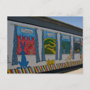 Cartão postal do Muro de Berlim