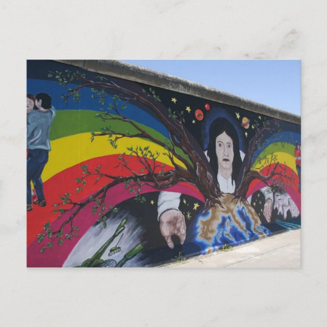 Cartão postal do Muro de Berlim (Frente)