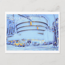 Cartão postal do Museu Guggenheim, Nova Iorque