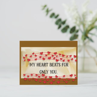 Cartão postal do namorados