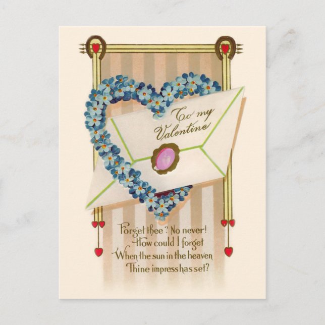 Cartão postal do Namorados Vintage (Frente)