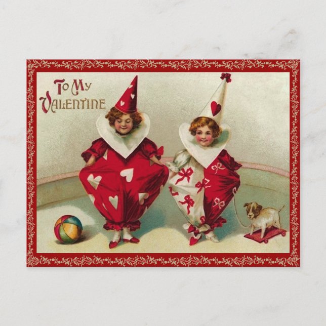 Cartão postal do Namorados Vintage (Frente)