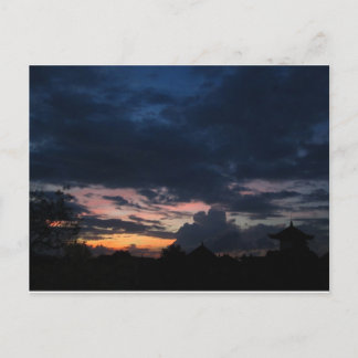 Cartão Postal do Nascer do Sol em Bali