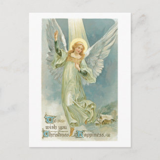 Cartão postal do Natal vintage Angel