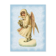 Cartão postal do Natal vintage Angel