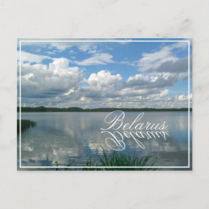 Cartão postal do Nature Landscape Lake Sky Belarus