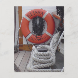 Cartão Postal do Navio à Vela Elissa Galveston Tex