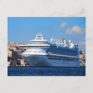 Cartão postal do navio de cruzeiro em Istambul pa
