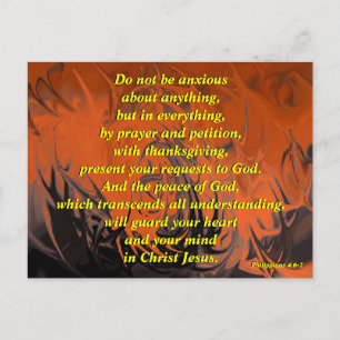 Cartão Postal Do Not Be Anxious (dancing flames) - Postcard
