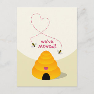 Cartão postal do Novo Anúncio de Endereço