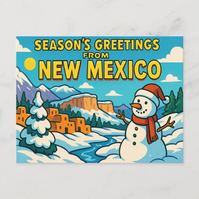 Cartão postal do NUEVO MÉXICO (Frente)