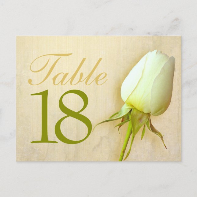 Cartão postal do número 10-39 da mesa de casamento (Frente)