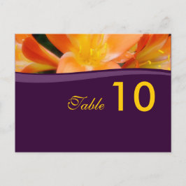 Cartão postal do número da tabela