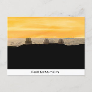 Cartão postal do Observatório Mauna Kea