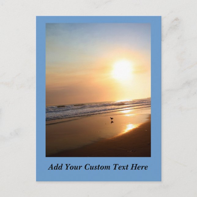 Cartão postal do Oceano Califórnia (Frente)