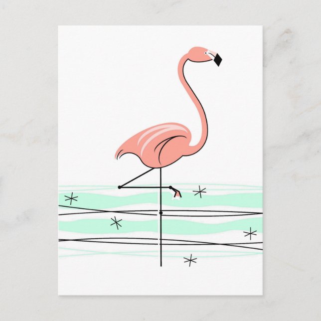 Cartão postal do Oceano Flamingo (Frente)