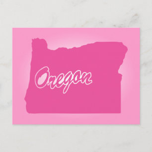 Cartão postal do Oregon, estado rosa