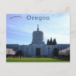Cartão postal do Oregon State Capitol em Salem Ore