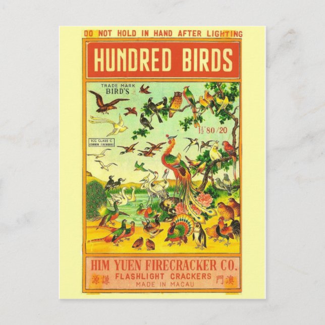 Cartão postal do Pacote Firecracker Vintage (Frente)