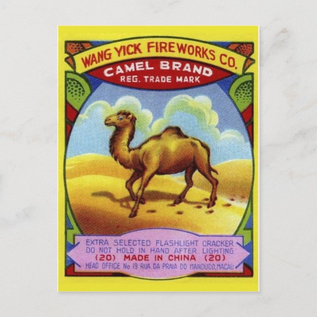 Cartão postal do Pacote Firecracker Vintage (Frente)