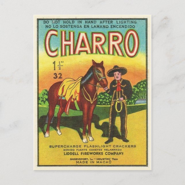 Cartão postal do Pacote Firecracker Vintage (Frente)