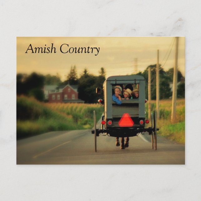 Cartão postal do País Amish (Frente)