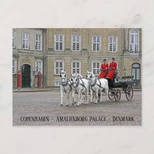 Cartão postal do Palácio de Amalienborg/Copenhague