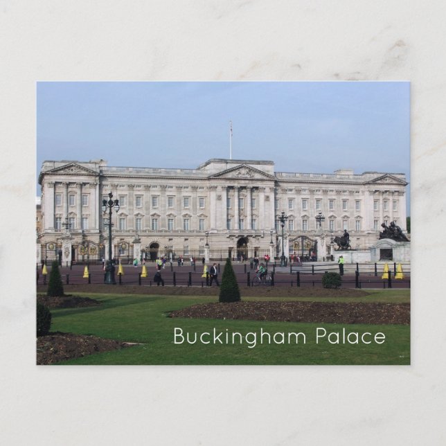 Cartão postal do Palácio de Buckingham (Frente)