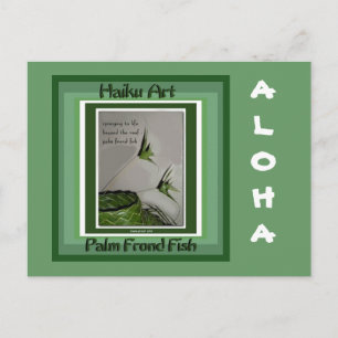 Cartão postal do Palm Frond Fish Collectible Haik