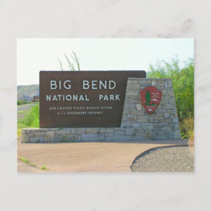 Cartão postal do Parque Nacional Big Bend