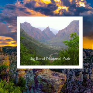Cartão postal do Parque Nacional Big Bend