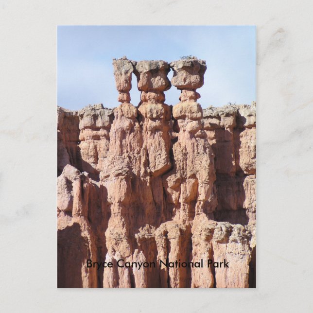 Cartão postal do Parque Nacional Bryce Canyon (Frente)