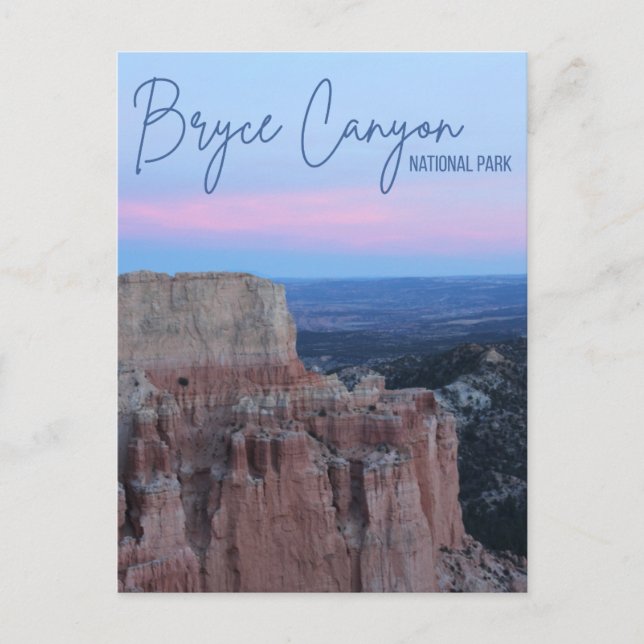 Cartão Postal do Parque Nacional Bryce Canyon (Frente)
