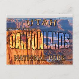 Cartão postal do Parque Nacional das Canyonlands d