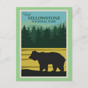 Cartão Postal do Parque Nacional de Yellowstone