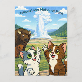 Cartão Postal do Parque Nacional de Yellowstone