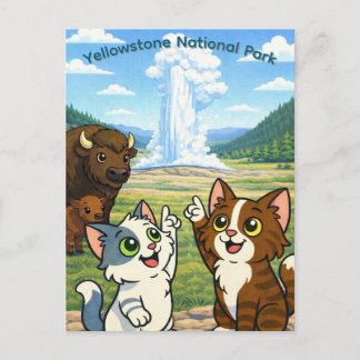Cartão Postal do Parque Nacional de Yellowstone