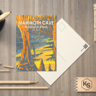 Cartão postal do Parque Nacional do Mammoth Cave