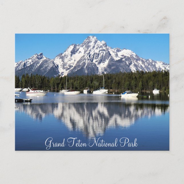 Cartão postal do Parque Nacional Grand Teton (Frente)