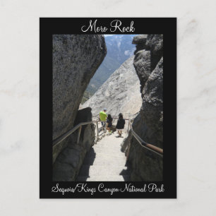 Cartão postal do Parque Nacional Moro Rock Sequoia