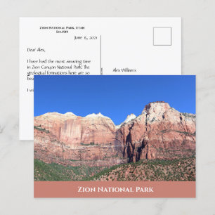 Cartão postal do Parque Nacional Zion