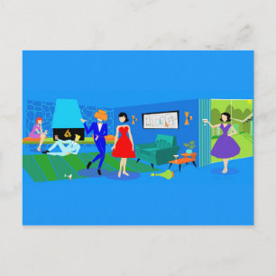 Cartão postal do Partido Cocktail de Primaveras de