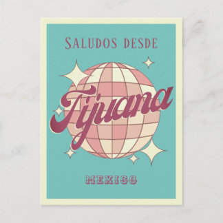 Cartão postal do Partido da Imagem do México Retro