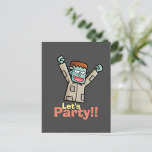 Cartão postal do Partido Personalizado Frankenstei