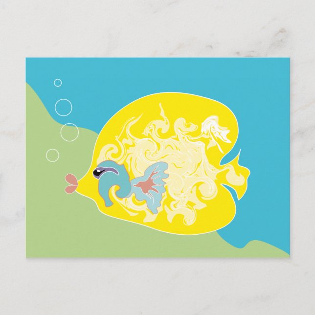Cartão Postal do Peixe Amarelo (Frente)