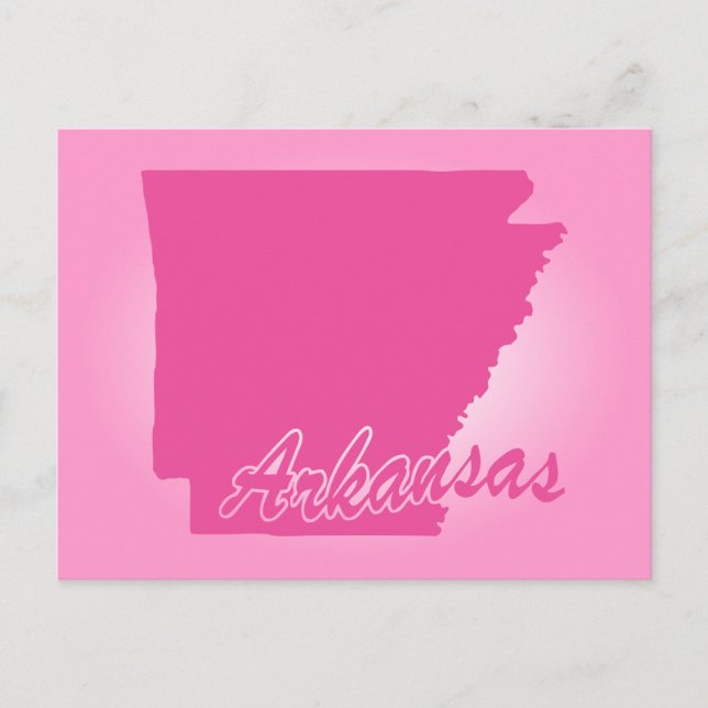 Cartão postal do Pink State Arkansas (Frente)