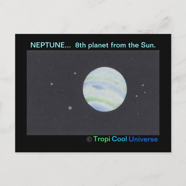 Cartão postal do Planet NEPTUNE (Frente)