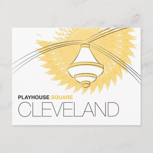 Cartão Postal do Playhouse Square Cleveland (Frente)