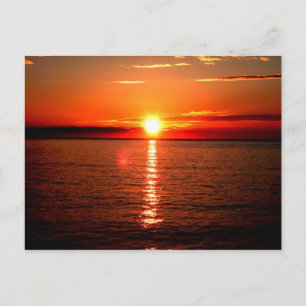 Cartão postal do pôr do sol